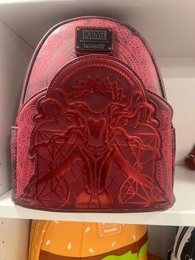 Loungefly Marvel Red Symbiote Mini Backpack